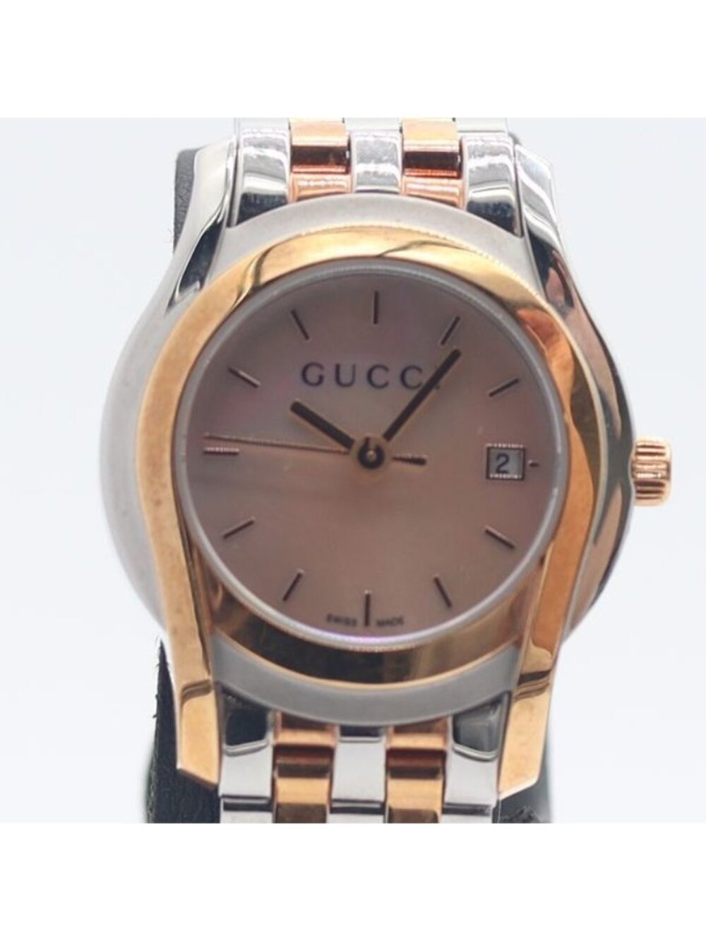 Gucci G-Class Date Pink Shell Dial Watch